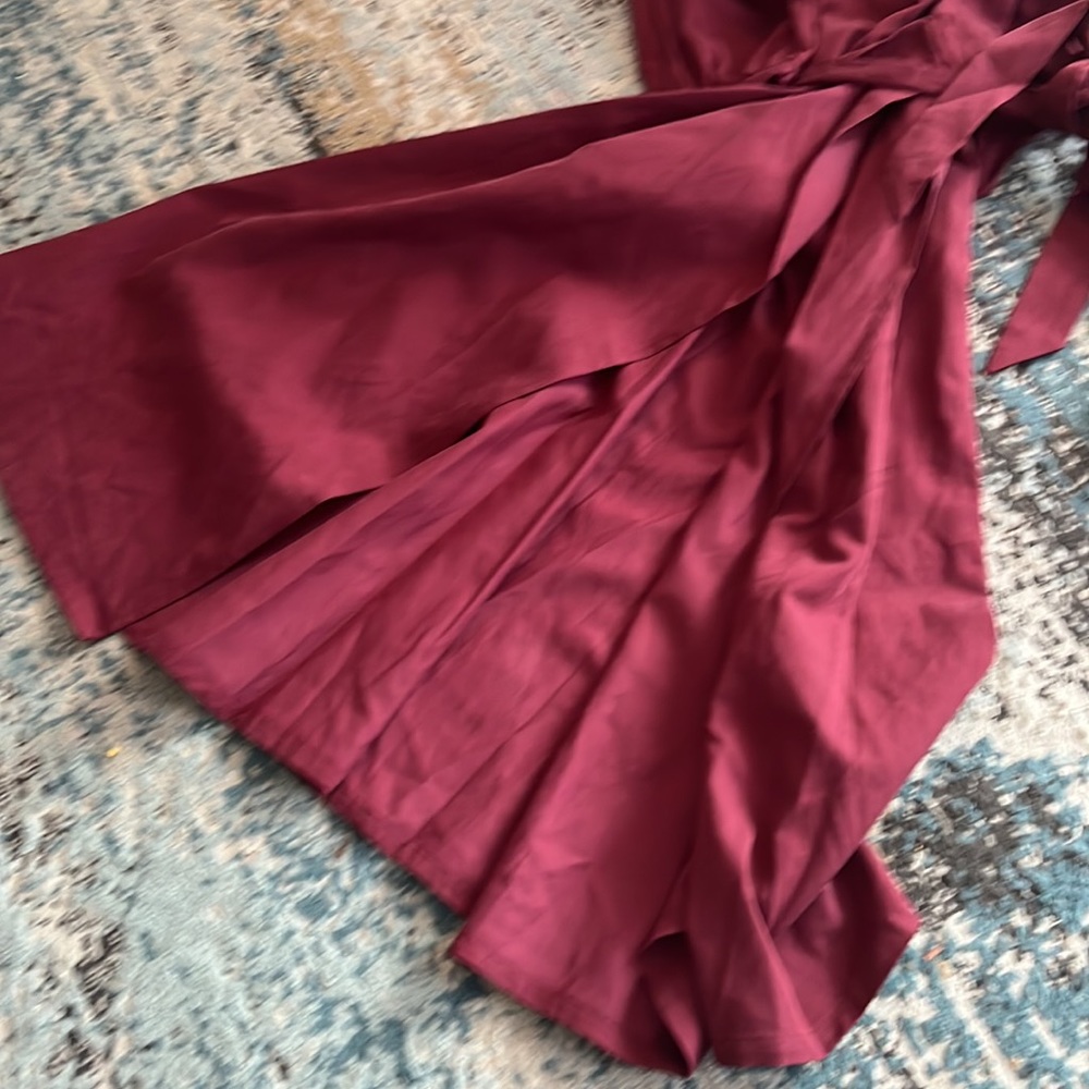 NWOT Emma Knudsen Reece Long Sleeve Wrap Dress Size Small - Picture 4 of 7